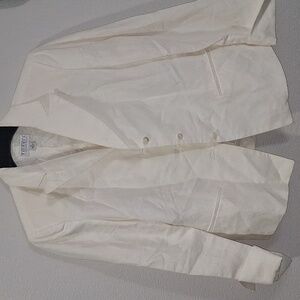 Talbots Cream Blazer with Button Closure